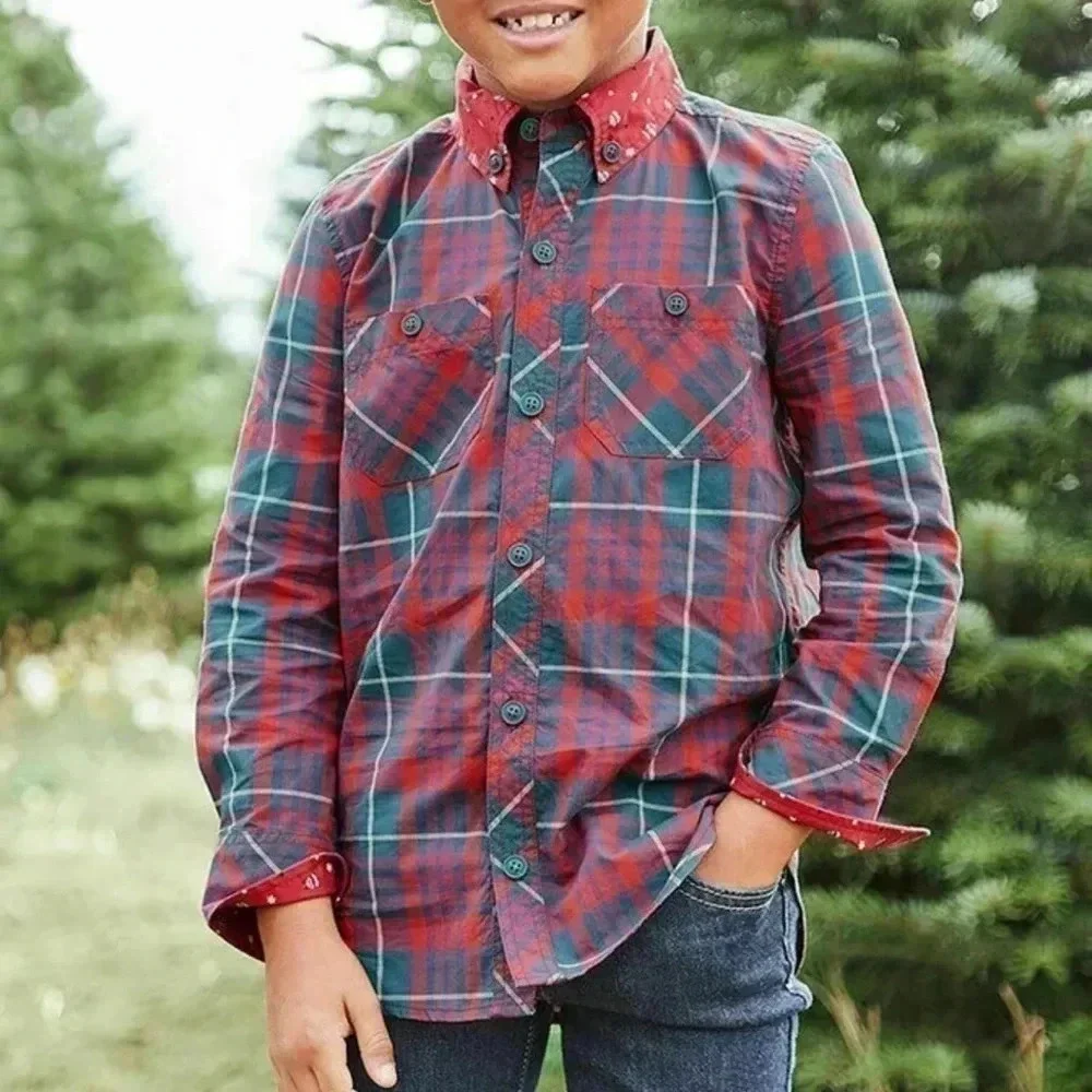 •Matilda Jane plaid shirt•​